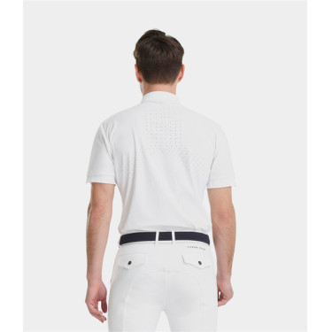 Chemise de concours Horse Pilot manches courtes homme Aerolight Blanc