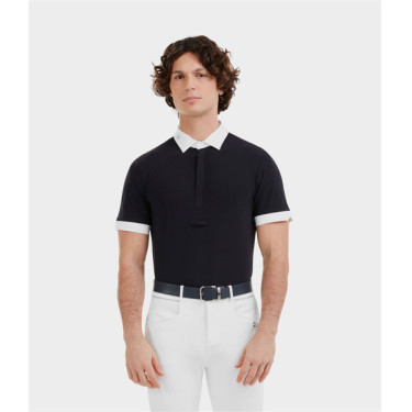 Wedstrijdshirt Horse Pilot korte mouwen Aerolight heren Donkere nacht Zwart