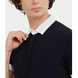 Chemise de concours Horse Pilot manches courtes Aerolight homme Dark night Noir