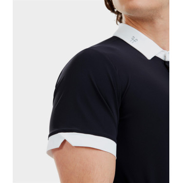 Wedstrijdshirt Horse Pilot korte mouwen Aerolight heren Donkere nacht Zwart