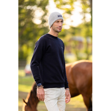 Bonnet d'équitation Horse Pilot en laine Gris vent