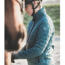 Damesjas Horse Pilot High-Frequency Groen leerwerk Damesjas Horse Pilot High-Frequency Groen leerwerk