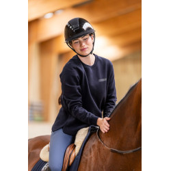 Sweat-shirt d'équitation Horse Pilot en laine de Mérinos femme Dark night Noir Sweat-shirt d'équitation Horse Pilot en laine de Mérinos femme Dark night Noir