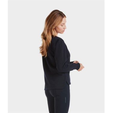 Sweat-shirt d'équitation Horse Pilot en laine de Mérinos femme Dark night Noir Sweat-shirt d'équitation Horse Pilot en laine de Mérinos femme Dark night Noir