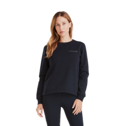 Sweat-shirt d'équitation Horse Pilot en laine de Mérinos femme Dark night Noir Sweat-shirt d'équitation Horse Pilot en laine de Mérinos femme Dark night Noir
