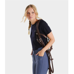 Tee-shirt d'équitation Horse Pilot en laine de Mérinos femme Dark night Noir Tee-shirt d'équitation Horse Pilot en laine de Mérinos femme Dark night Noir