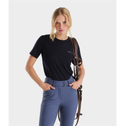 Tee-shirt d'équitation Horse Pilot en laine de Mérinos femme Dark night Noir Tee-shirt d'équitation Horse Pilot en laine de Mérinos femme Dark night Noir