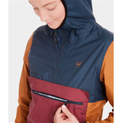 Korte paardrijregenjas Horse Pilot Raintech voor dames Marine Marineblauw