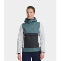 Korte paardrijregenjas Horse Pilot Raintech voor dames Marine Marineblauw