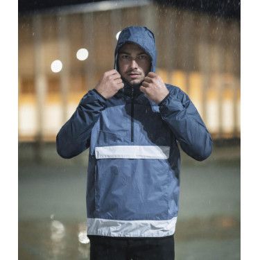 Korte regenjas voor heren Raintech Horse Pilot paardrijden Marine Marineblauw Korte regenjas voor heren Raintech Horse Pilot paardrijden Marine Marineblauw