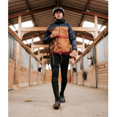 Korte regenjas voor heren Raintech Horse Pilot paardrijden Goudbruin