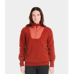 Veste Sherpa Horse Pilot femme Terracotta Orange