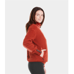 Dames Sherpa-jas Horse Pilot Terracotta Oranje