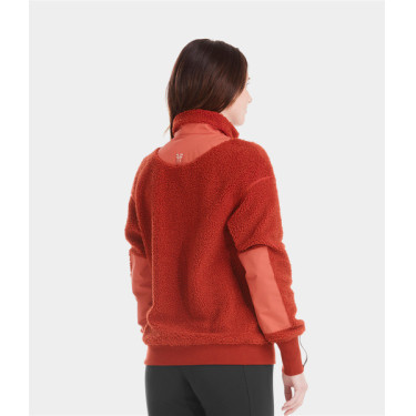 Dames Sherpa-jas Horse Pilot Terracotta Oranje