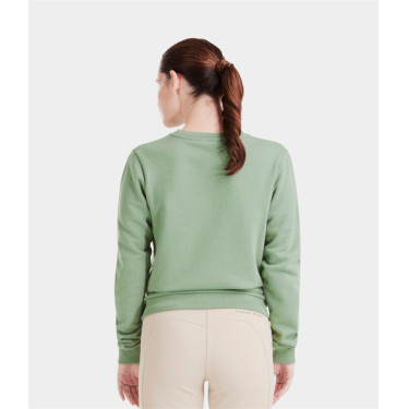 Dames paardrijsweater Horse Pilot Team Shirt Glad groen Dames paardrijsweater Horse Pilot Team Shirt Glad groen