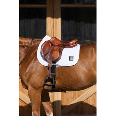 Ergonomische unisex zadeldek Horse Pilot Wit