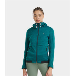 Paardrijdvest met rits Horse Pilot dames Tempest Midden groen