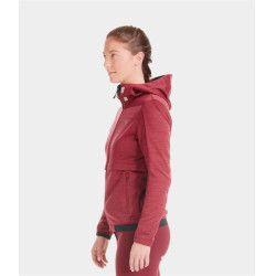 Sweatshirt zippé équitation Horse Pilot femme Tempest Rouge foncé