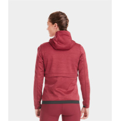 Sweatshirt zippé équitation Horse Pilot femme Tempest Rouge foncé