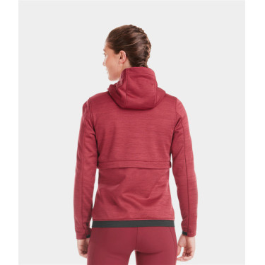 Sweatshirt zippé équitation Horse Pilot femme Tempest Rouge foncé