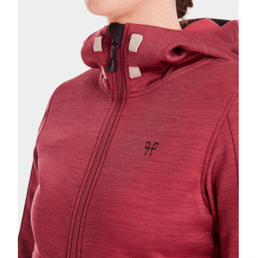Paardrijdvest met rits Horse Pilot dames Tempest Donkerrood