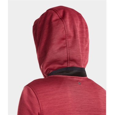 Sweatshirt zippé équitation Horse Pilot femme Tempest Rouge foncé