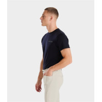 Heren Merinowollen Horse Pilot rij-T-shirt Donkere nacht Zwart Heren Merinowollen Horse Pilot rij-T-shirt Donkere nacht Zwart