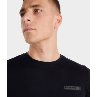 Heren Merinowollen Horse Pilot rij-T-shirt Donkere nacht Zwart Heren Merinowollen Horse Pilot rij-T-shirt Donkere nacht Zwart