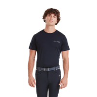 Tee-shirt d'équitation Horse Pilot en laine de Mérinos homme Dark night Noir Tee-shirt d'équitation Horse Pilot en laine de Mérinos homme Dark night Noir