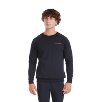 Paardrijsweatshirt Horse Pilot van merinowol voor heren Donkere nacht Zwart Paardrijsweatshirt Horse Pilot van merinowol voor heren Donkere nacht Zwart