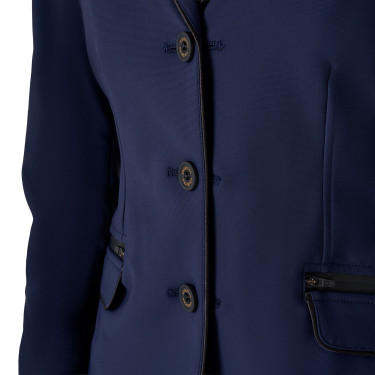 Veste de concours Equestro fille en tissu technique Marine blazer Bleu marine