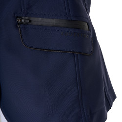 Veste de concours Equestro fille en tissu technique Marine blazer Bleu marine