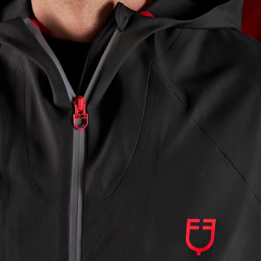 Sweat-shirt technique à capuche homme Equestro Ridertechnology Noir