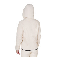 Damesfleece-sweatshirt met zak Equestro Antiek wit Beige