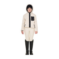 Kinderfleece-sweatshirt met ritssluiting Equestro Zwart