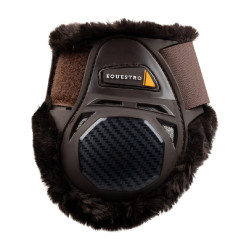 Protège-boulets Spider Man avec mouton synthétique Equestro Marron