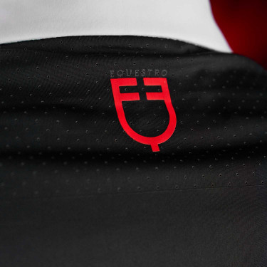 Concours polo voor heren Equestro Ridertechnology met lange mouwen en knopen Zwart Concours polo voor heren Equestro Ridertechnology met lange mouwen en knopen Zwart