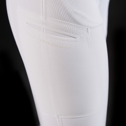 Pantalon slim fit femme Equestro Ridertechnology full grip Blanc