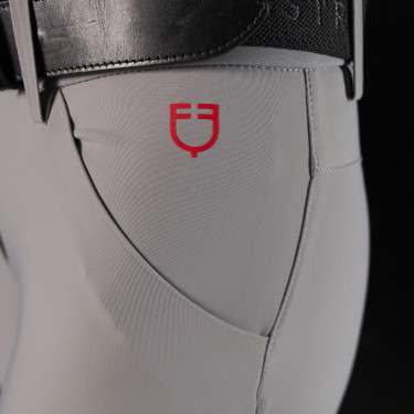 Slim fit damesbroek Equestro Ridertechnology full grip Spotlijster Grijs