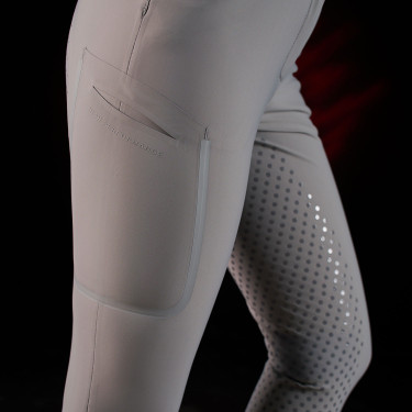 Pantalon slim fit femme Equestro Ridertechnology full grip Oiseau moqueur Gris Pantalon slim fit femme Equestro Ridertechnology full grip Oiseau moqueur Gris