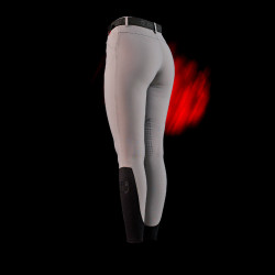 Slim fit damesbroek Equestro Ridertechnology met thermogesealde naden Spotlijster Grijs Slim fit damesbroek Equestro Ridertechnology met thermogesealde naden Spotlijster Grijs