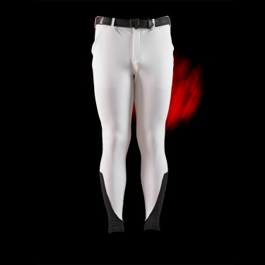 Pantalon Equestro slim fit homme Ridertechnology full grip Blanc