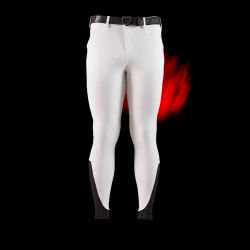 Pantalon Equestro slim fit homme Ridertechnology avec coutures thermosoudée Blanc