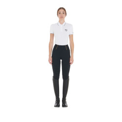 Legging femme avec doublure en polaire Equestro Noir