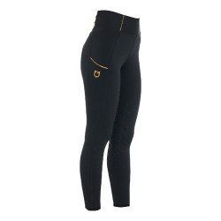 Legging femme avec doublure en polaire Equestro Noir