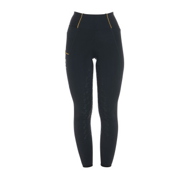 Legging femme avec doublure en polaire Equestro Noir