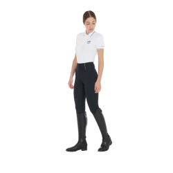 Legging femme avec doublure en polaire Equestro Noir