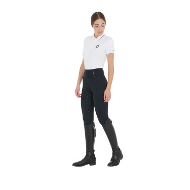 Legging femme avec doublure en polaire Equestro Noir