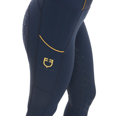 Legging femme avec doublure en polaire Equestro Marine blazer Bleu marine