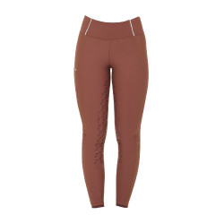 Dameslegging met fleecevoering Equestro Notenhout / antiek wit Bruin